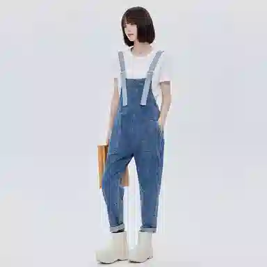 SOON FLOWER Overalls Black