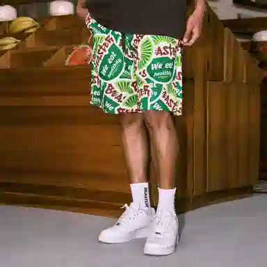 BEASTER Retro Print Shorts