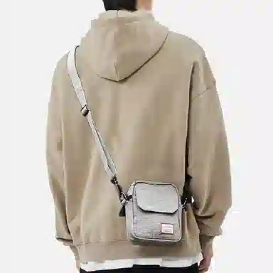 阿尔派妮 休闲时尚日系百搭通勤便携出行 织物 手机包单肩包斜挎包 常规 男女同款情侣款 多色