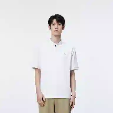 PEACEBIRD MEN Logo Embroidered Polo Shirt