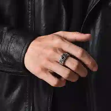 IDEAGEMER 925 Silver Ring