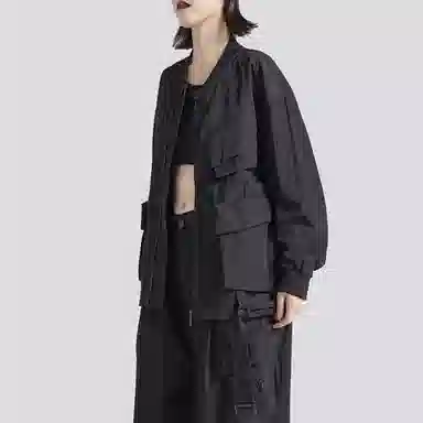 Huanshang Zipper Jacket Black