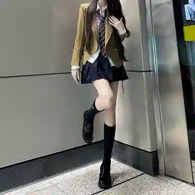 东鲸岁时记 纯色双排扣长袖西装外套 女款