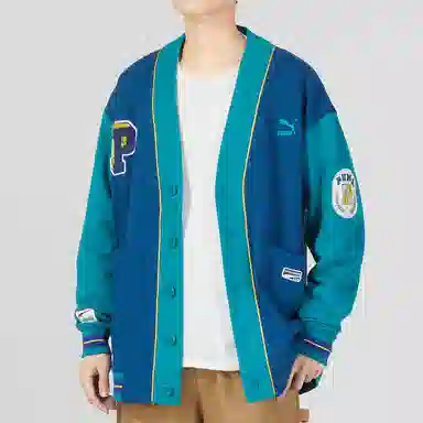 PUMA Team Badge V-neck Jacket Tr Logo
