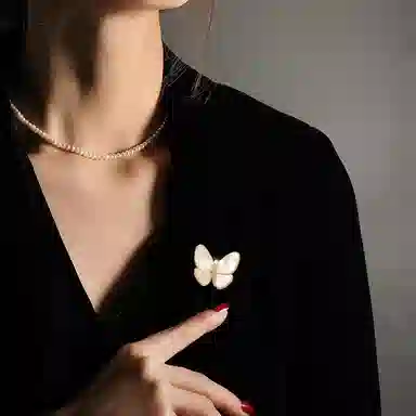 若觅 大蝴蝶贝母  女友 妈妈 胸针 女款