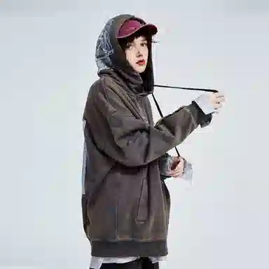 A SQUARE ROOT Hoodie Deep Brown