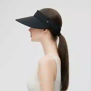 玖慕 全脸防紫外线骑车遮阳面罩运动大檐太阳帽子 锦纶 防晒帽 女款