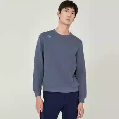 探路者 纯色圆领套头休闲长袖卫衣 男女同款