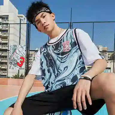 匹克 休闲运动透气篮球背心 男款 黑色