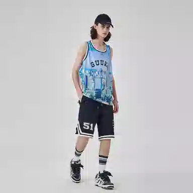 Guuka Basketball Sleeveless Vest Blue