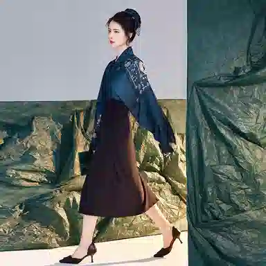 织造司 工作日 飞机袖短衫改良旋裙半身裙轻薄透气宋制汉服 女款