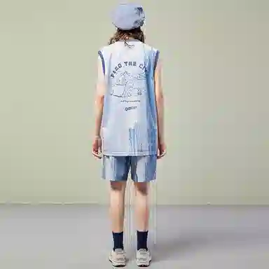 LAMLICKA Shorts Blue