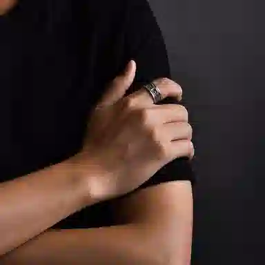 IDEAGEMER Silver Ring