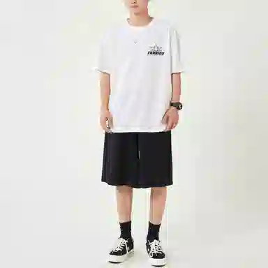Fanbio SS22 Black Flame Print Shorts