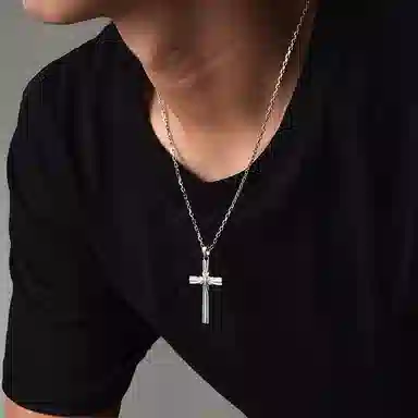 IDEAGEMER Cross Necklace