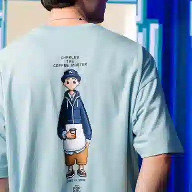 nautica white sail x MR.POPBOY SS23 Logo T