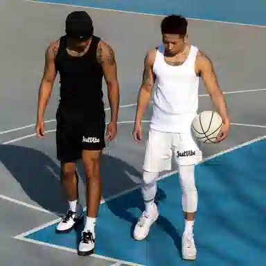 JUST VIBE Mesh Basketball Shorts