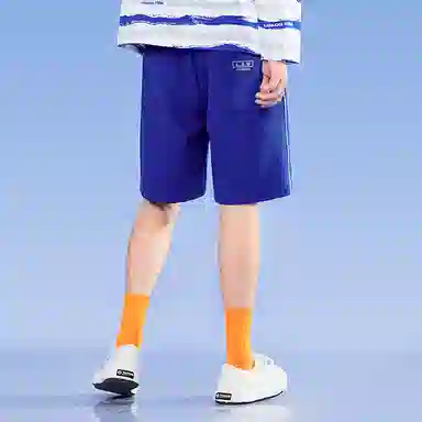 LAMLICKA Waffle Shorts Blue