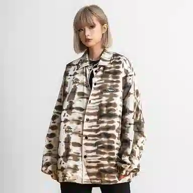 XINYINSU Ink Print Jacket