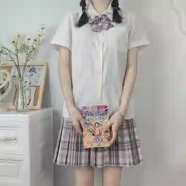 东鲸岁时记 兰柯一梦单排扣翻领短袖衬衫 女款