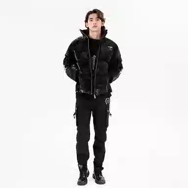 Boy London FW22 Logo Down Jacket Black