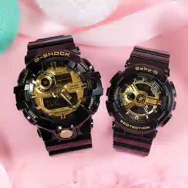 CASIO G-SHOCK GA-710GB-1APR + BABY-G BA-110-1APR