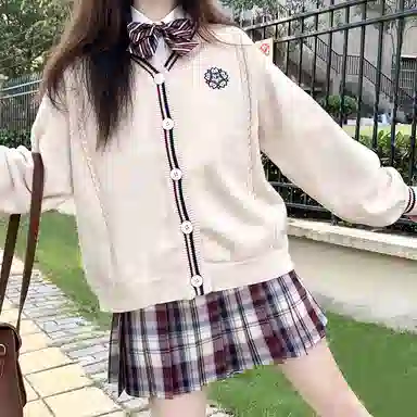 东鲸岁时记 高腰格子百褶半身裙 女款