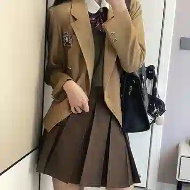 东鲸岁时记 纯色双排扣长袖西装外套 女款