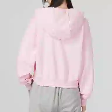 Nike Club Fleece Crop Hoodie Pink