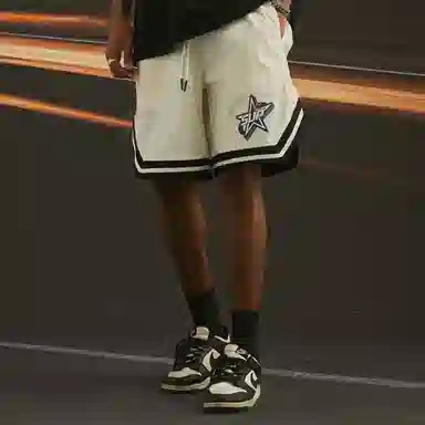 SUPEREALLY Retro Star Stripe Basketball Shorts
