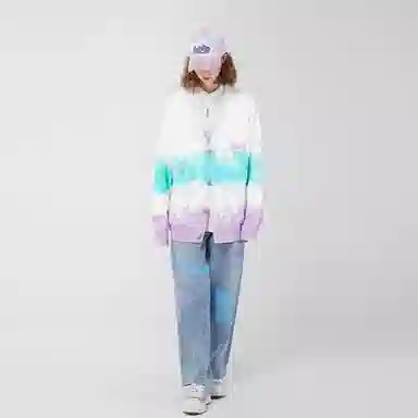 LAMLICKA Gradient Knit Cardigan