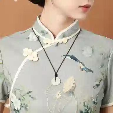 梦金园 平安扣吊坠 经典圆环玉髓挂坠 招财如意呈祥玉坠子 男女同款 礼物礼盒