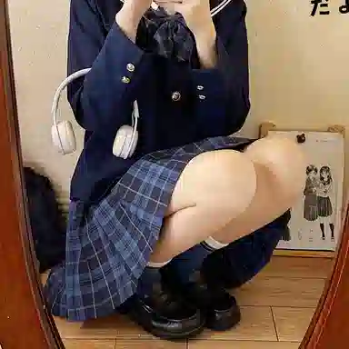 东鲸岁时记 日系复古制服格纹短款百搭学生百褶鲸落半身裙