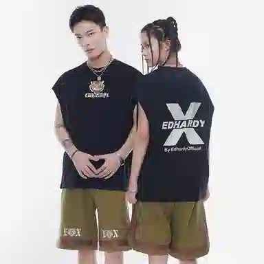 ED HARDY X Tiger Rhinestone Tank Top