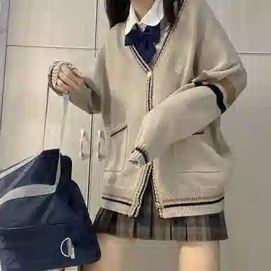 东鲸岁时记 格纹褶皱高腰短款高腰半身裙 女款