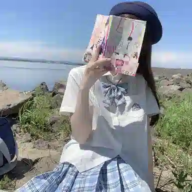 东鲸岁时记 刺绣领带翻领单排扣短袖衬衫 女款