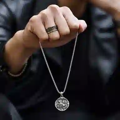 IDEAGEMER Spartan Warrior Necklace