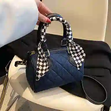 Jane Klain Denim Handbag