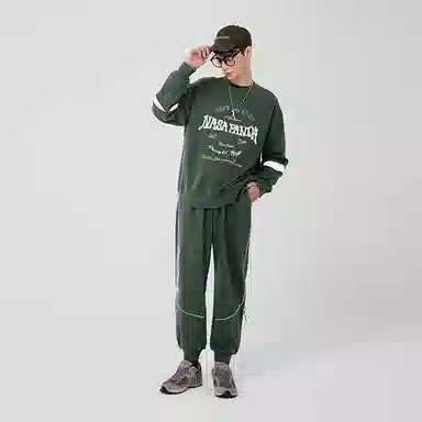 LAMLICKA x nasapanda Jogger Pants Green