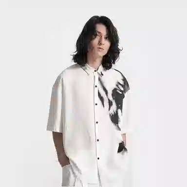 Huànxiàngzhě Abstract Print Shirt