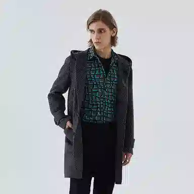 David Naman FW22 Grey Coat