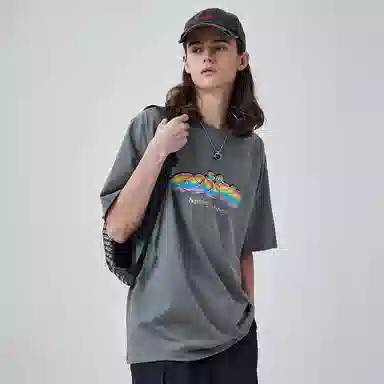 Guuka Logo Print T-Shirt Black