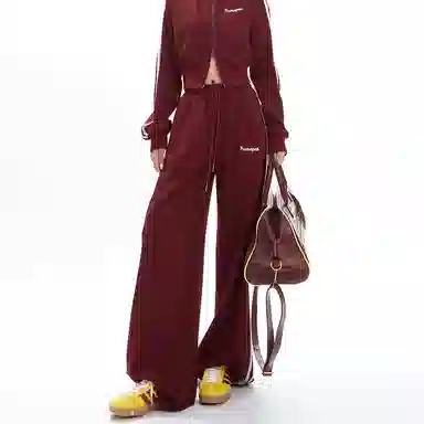 APEA Drawstring Straight Casual Pants Women