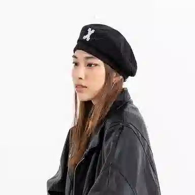 Xotic Felt X Logo Cord Beret X