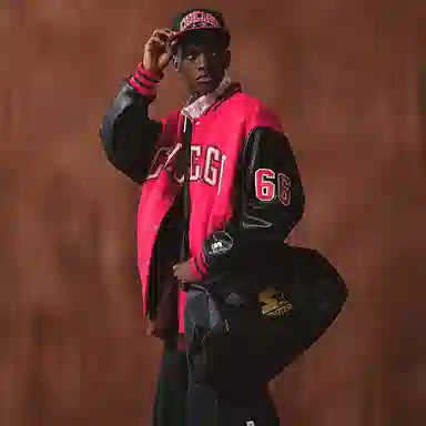 STARTER x NBA Bulls Red Jacket