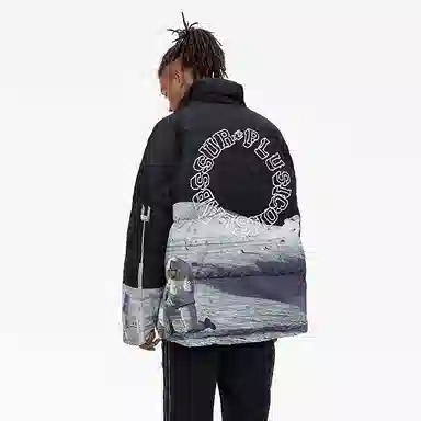 ICONS Lab Cyberpunk Astronaut Down Jacket Black