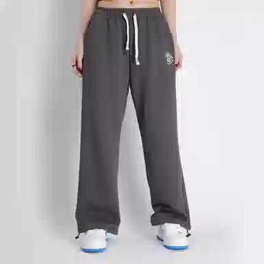 星际者 印花抽绳直筒运动裤 男女同款 加绒加厚可选