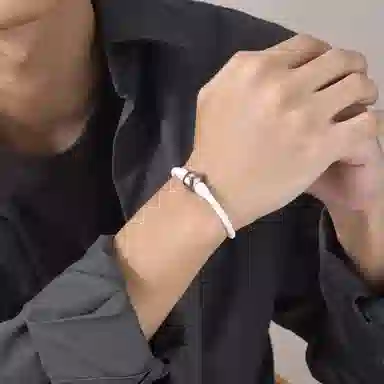 恋朵 户外可拆卸篮球足球棒球设计感 钛钢 手环 男女同款情侣款