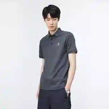 PEACEBIRD MEN Logo Embroidered Polo Shirt