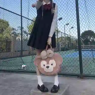 东鲸岁时记 圆领褶皱刺绣无袖连衣裙 女款